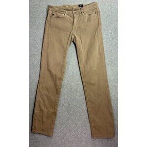 Adriano Goldschmied AG Women’s Pants 25R Tan Slim Fit Stretch Casual USA